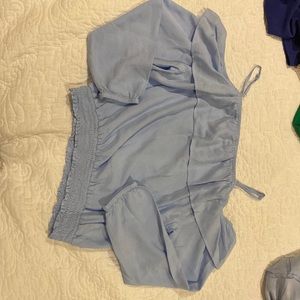 H&M Blue kids off the shoulder top